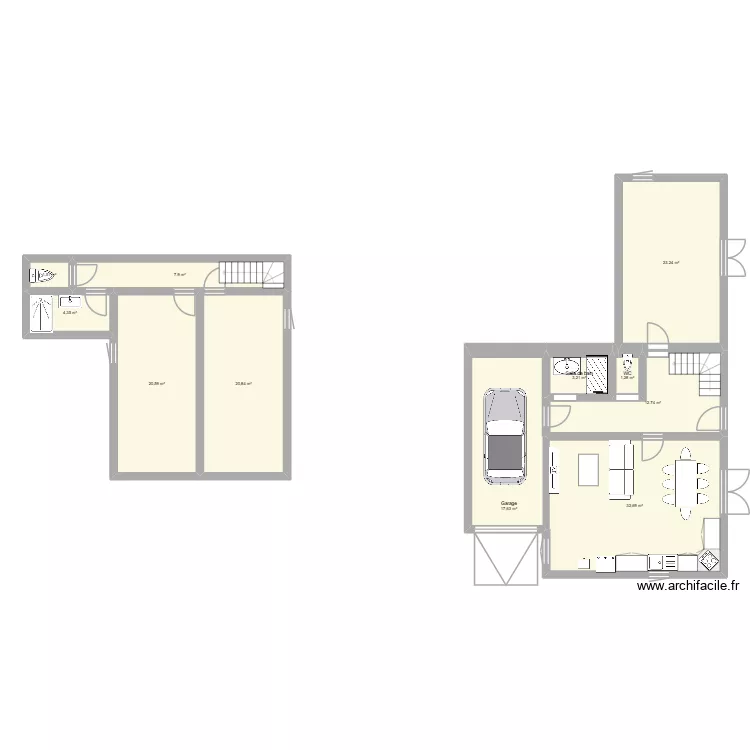 maison 3. Plan de 11 et 146 m² maison 3. Plan de 11 et 146 m²
