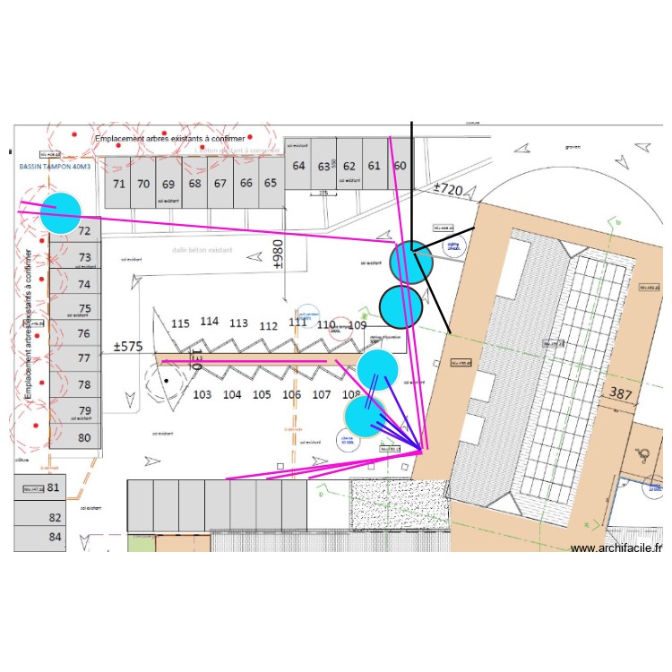 parking nord electricit&eacute;. Plan de 0 pièce et 0 m2