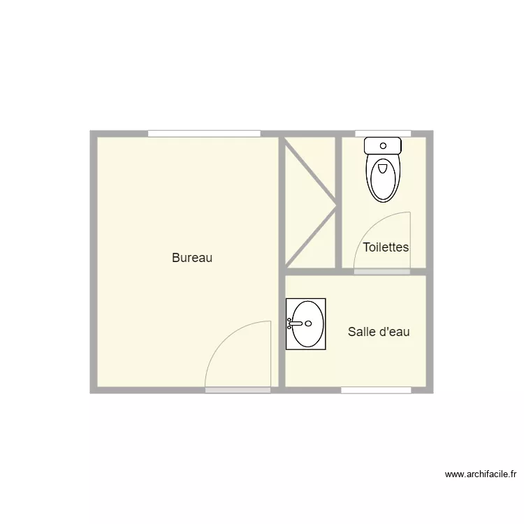 PLan avant travaux Nedelec. Plan de 