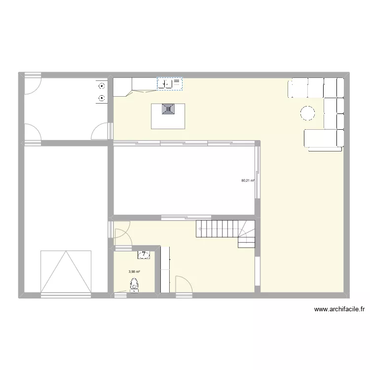Maison Romaine. Plan de 