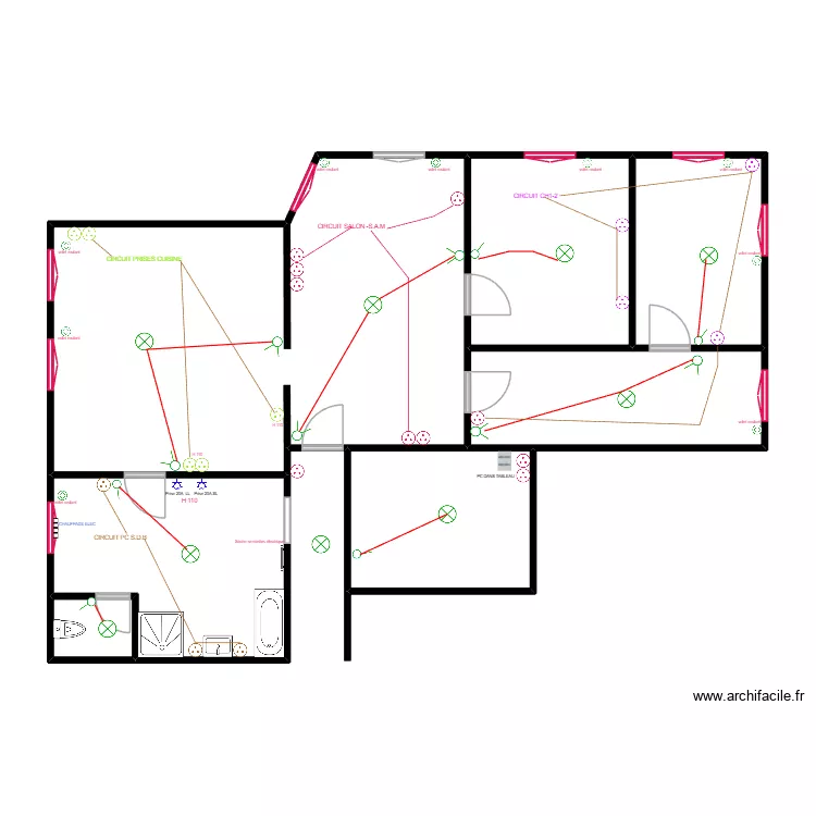 SCI RIMB CMANG. Plan de 7  et 98 m²