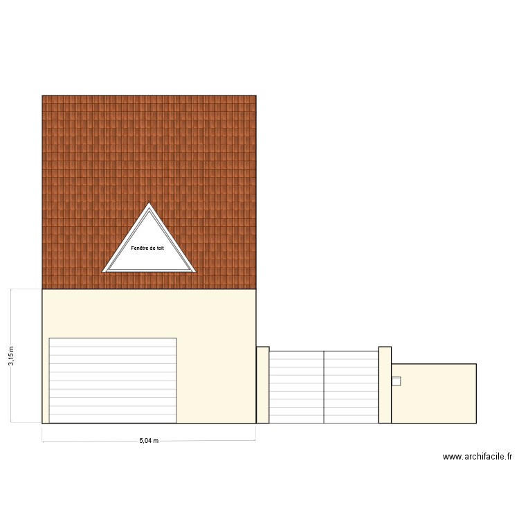 FACADE SUD. Plan de 0 pièce et 0 m2