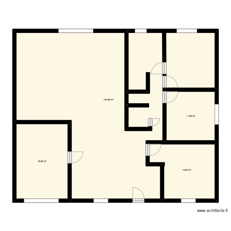 PLAN - NAEL G. Plan de 4 pièces et 150 m2