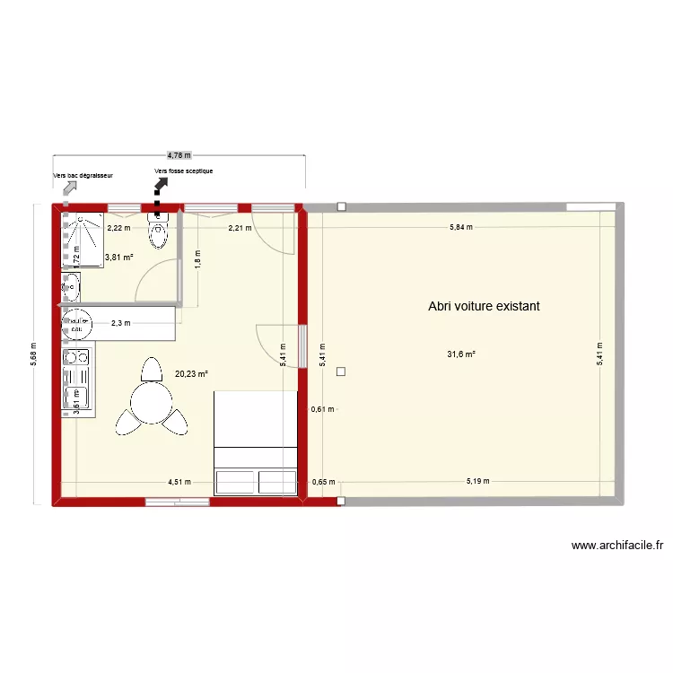 extension Camen atelier aménagement. Plan de extension Camen atelier aménagement. Plan de