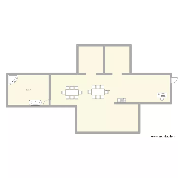 CLPL. Plan de 2 Pièces et 151 m² CLPL. Plan de 2 Pièces et 151 m²