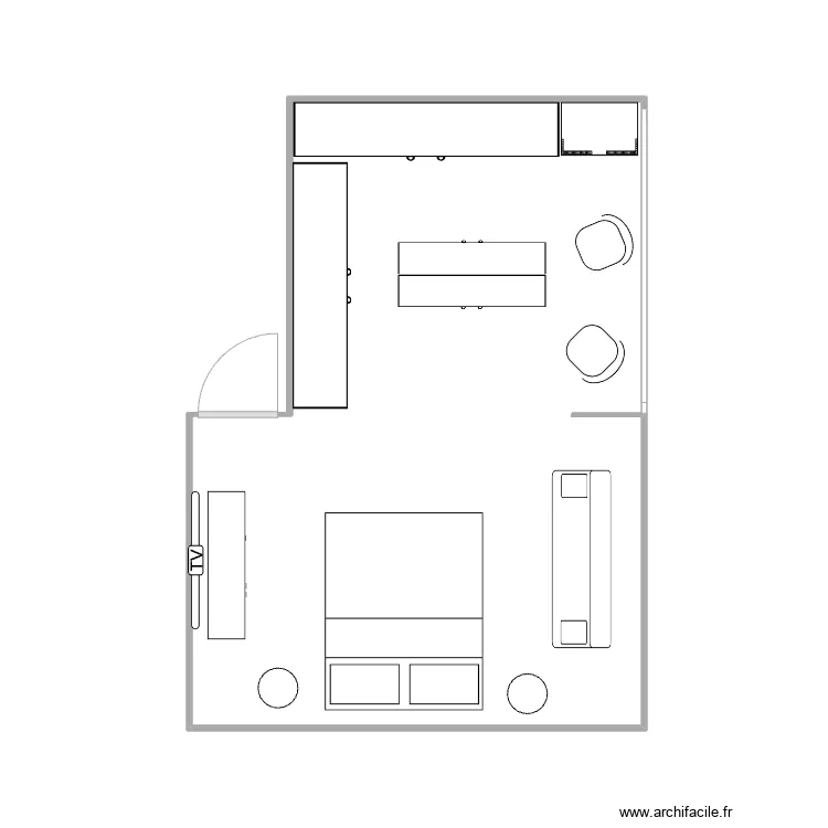 VDA CHAMBRE MASTER 18A. Plan de 
