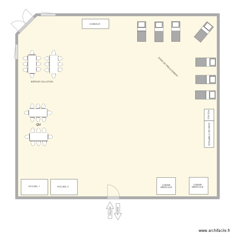 DEUX-ACREN. Plan de 1 pièce et 162 m2