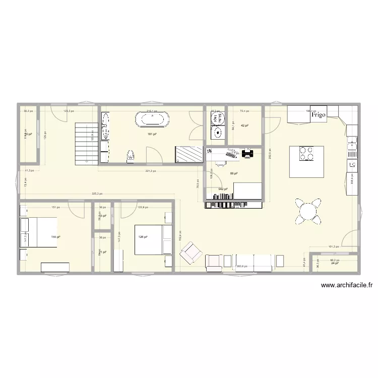 Maison8 30x60. Plan de 