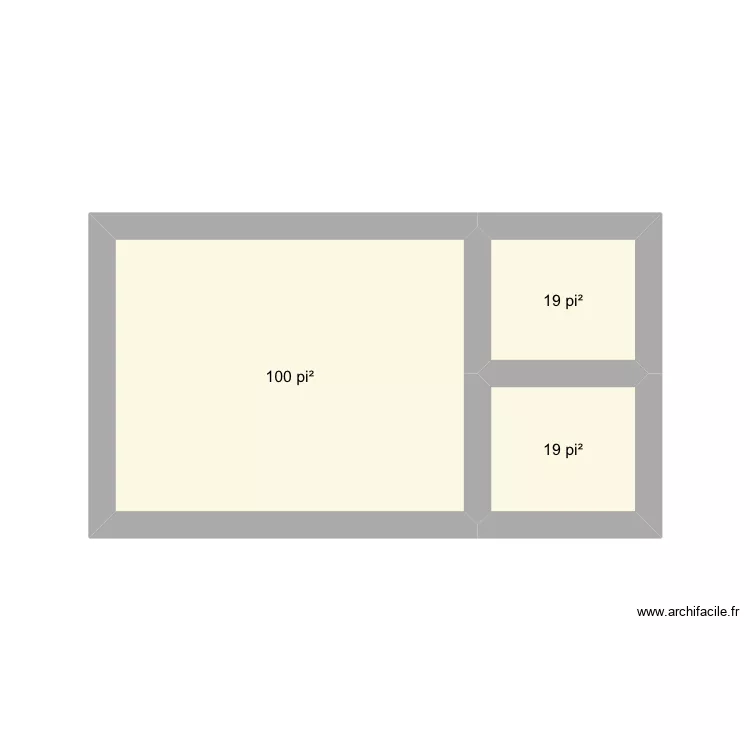 Plan 1. Plan de 6  et 94 m²