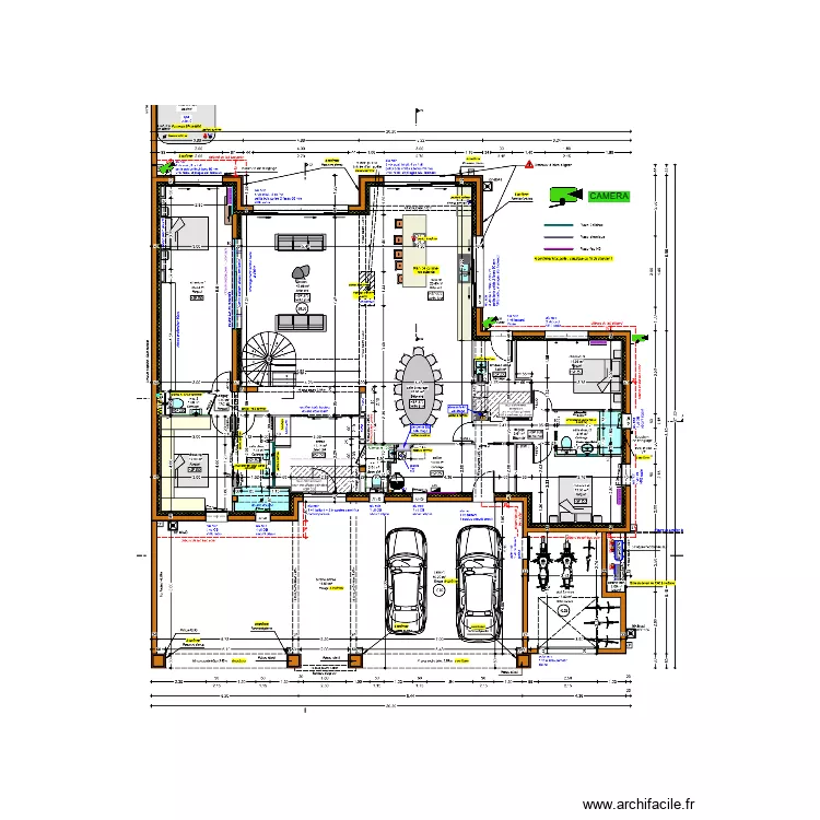 SEJOURNE RDC RADIATEUR. Plan de 