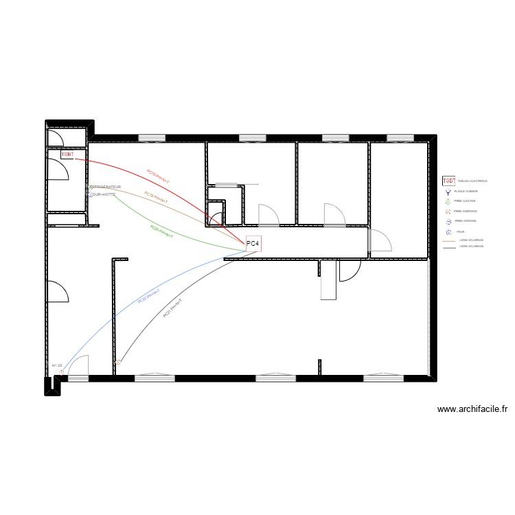 JACQUET PC4. Plan de 0 pièce et 0 m2