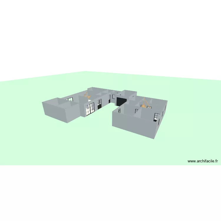 oui. Plan de 17  et 150 m²