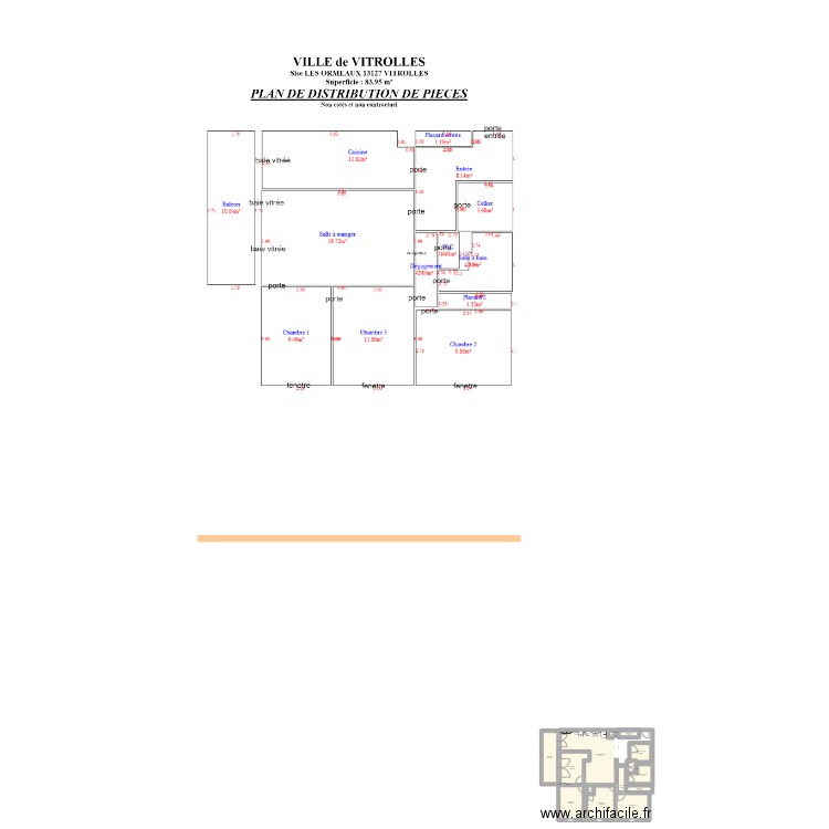 Ormeaux projet 2. Plan de 0 pièce et 0 m2