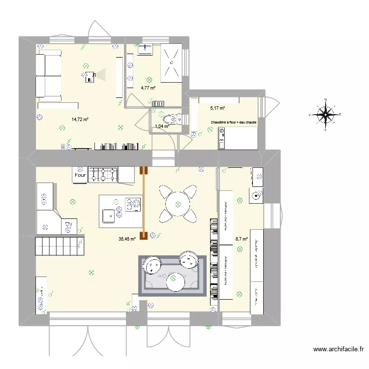 plan de base RDC_Hypothèse 4. Plan de 6 et 70 m² plan de base RDC_Hypothèse 4. Plan de 6 et 70 m²