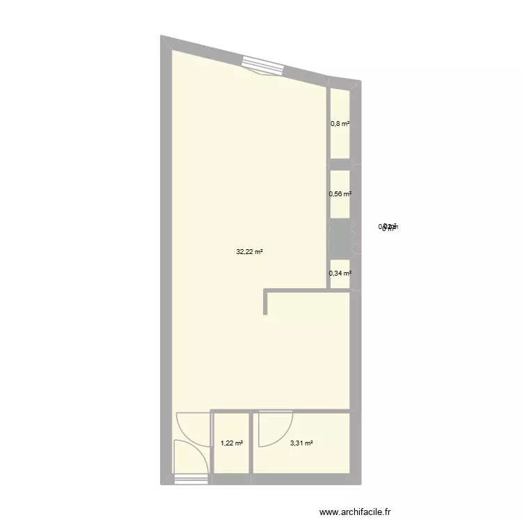 LABOURIER LUDOVIC. Plan de 9  et 38 m²