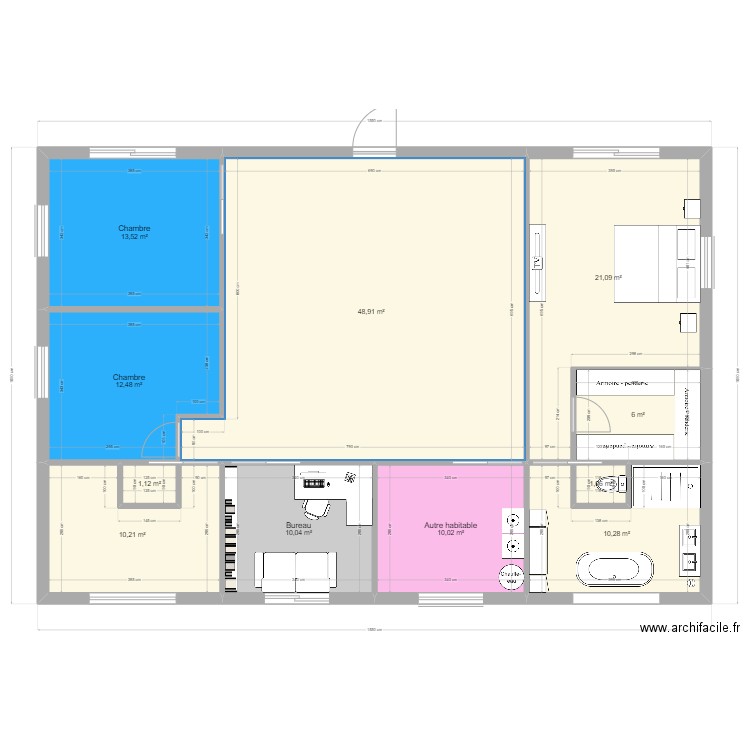 plan maison bois . Plan de 0 pièce et 0 m2