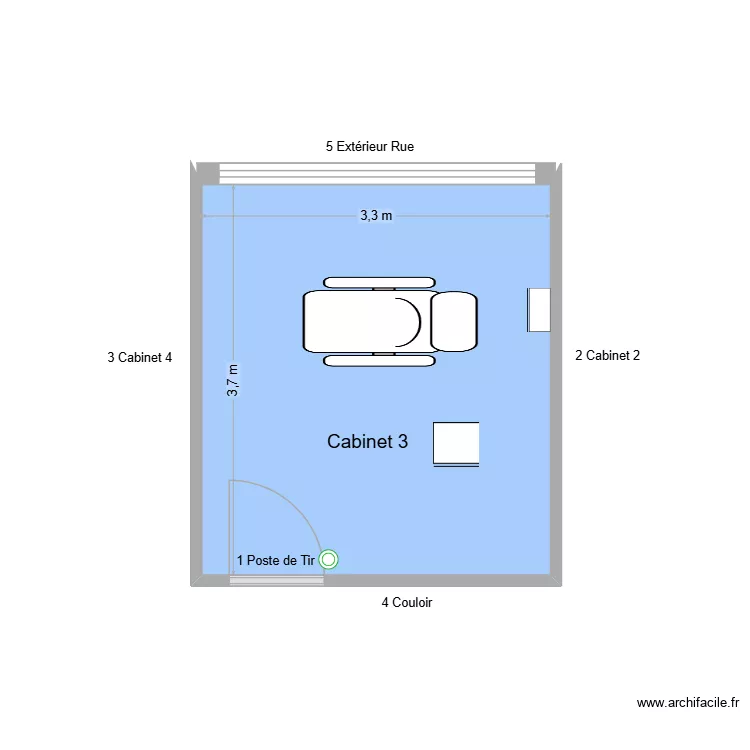 50682 Cabinet 3. Plan de 1 et 12 m² 50682 Cabinet 3. Plan de 1 et 12 m²