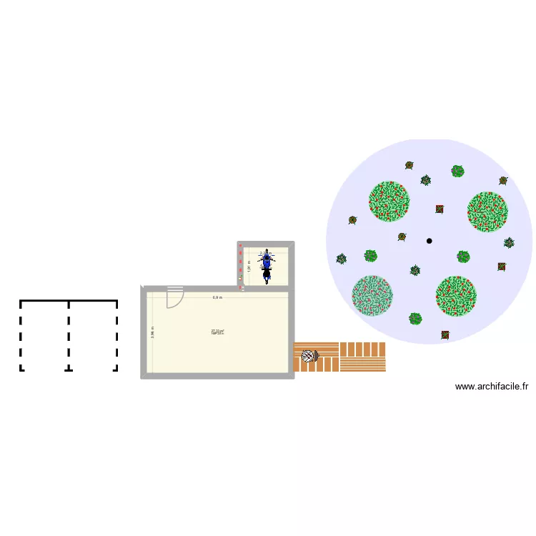 maison. Plan de 2  et 32 m²