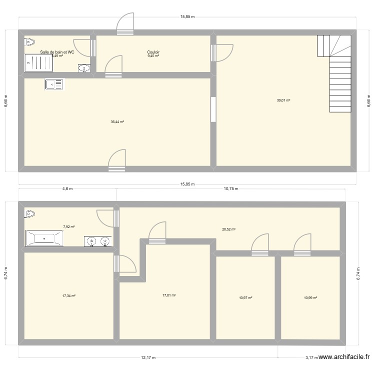 Maison renovation. Plan de 0 pièce et 0 m2 Maison renovation. Plan de 0 pièce et 0 m2