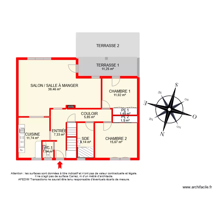 BI 35720. Plan de 31  et 361 m²