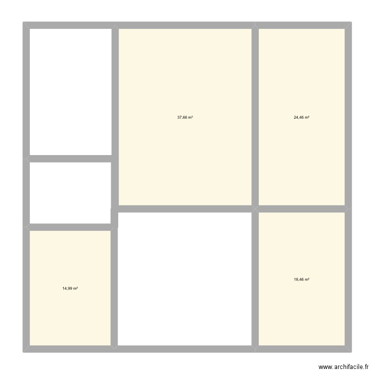 Coise habitation elec. Plan de 4 pièces et 96 m2