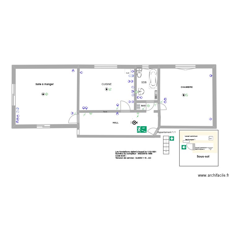 DEFAWES Lola-2. Plan de 5 pièces et 52 m2
