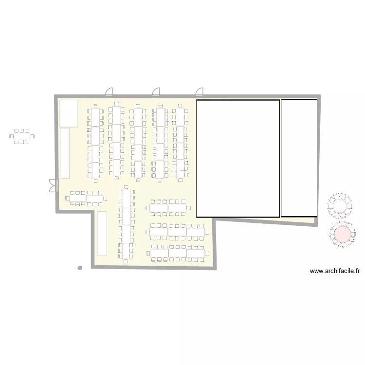 Laurentie rectangle réaliste. Plan de 1 et 455 m² Laurentie rectangle réaliste. Plan de 1 et 455 m²