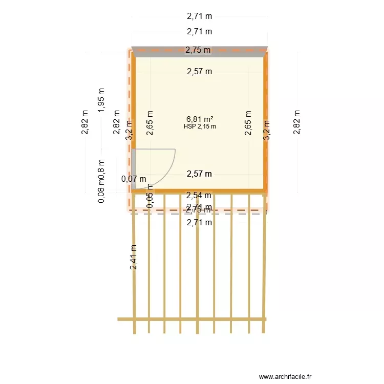 Abri de jardin 2026. Plan de 1 Pièce et 7 m² Abri de jardin 2026. Plan de 1 Pièce et 7 m²