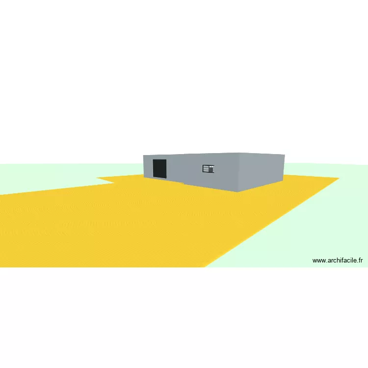 FACADE TEST MAISON RDC. Plan de 1  et 104 m²