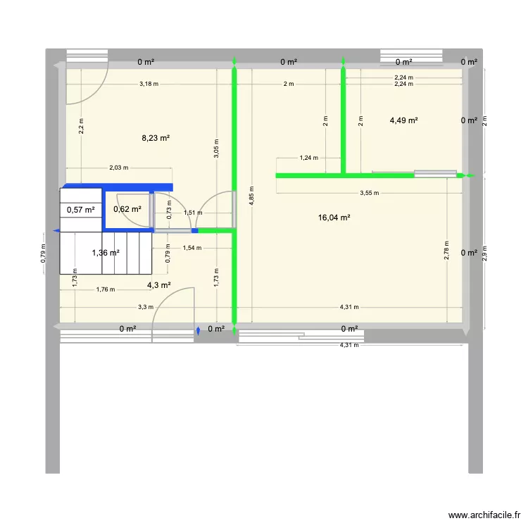 PLAN_N0_MAISON_LE_BUGUE_ÉLECTRICITÉ. Plan de 16 et 36 m² PLAN_N0_MAISON_LE_BUGUE_ÉLECTRICITÉ. Plan de 16 et 36 m²