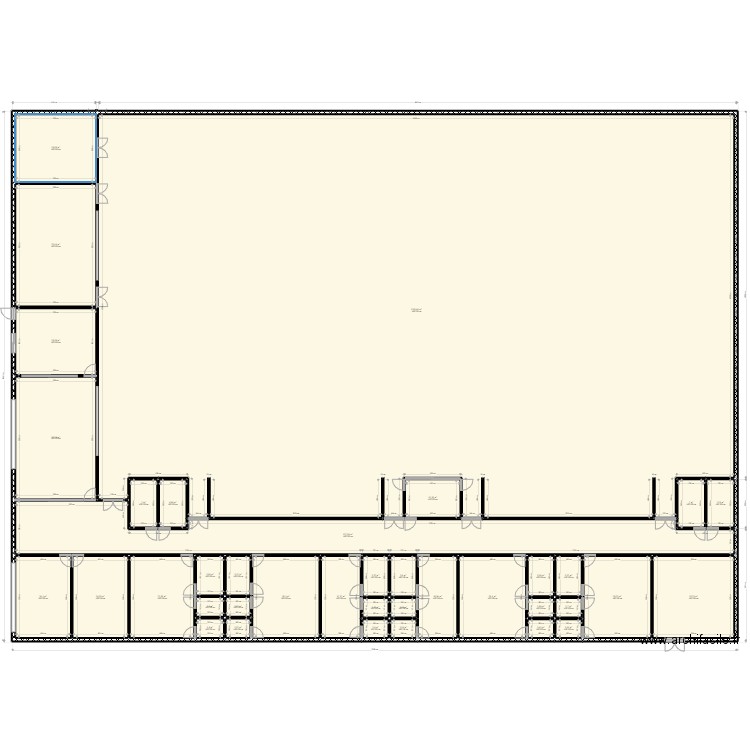 salle déf 9 - 16. Plan de 38 pièces et 1948 m2