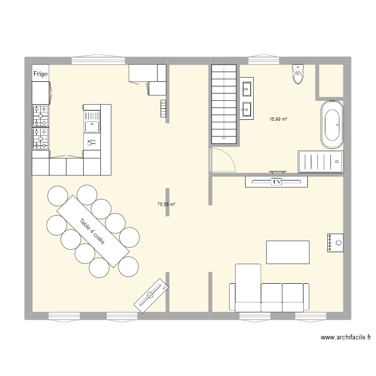 ré de chausser. Plan de 0 pièce et 0 m2