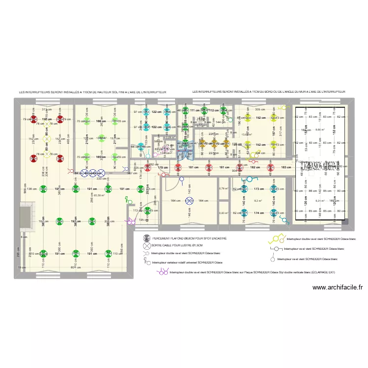 PLAN ECLAIRAGE V4 (06-06-26). Plan de 78 et 141 m² PLAN ECLAIRAGE V4 (06-06-26). Plan de 78 et 141 m²