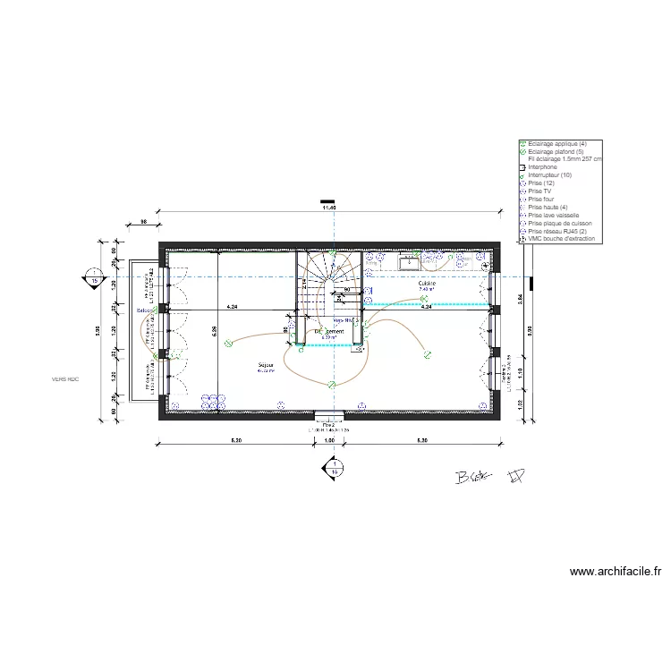 SENG 1 ER ETAGE. Plan de 
