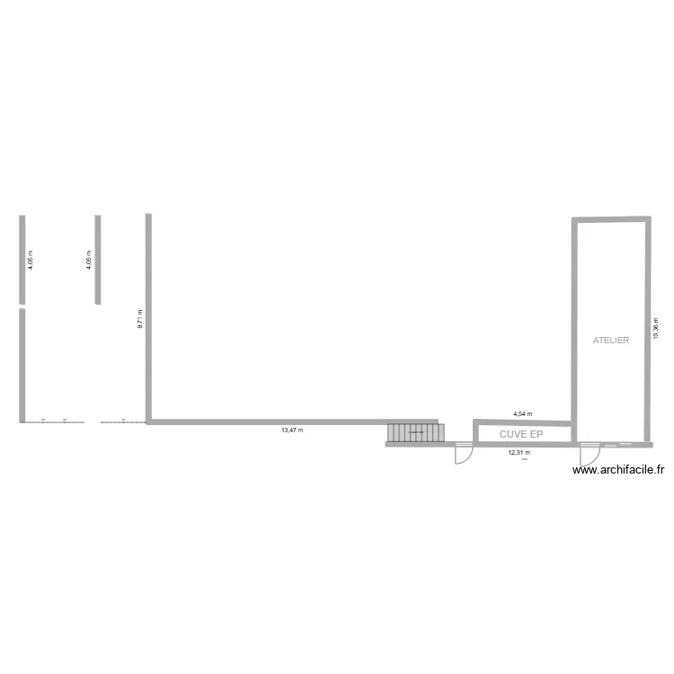 Maison d'h&ocirc;tes. Plan de 