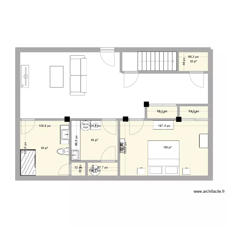 10350 bruch&eacute;si , mtl (am&eacute;nagement soumission). Plan de 