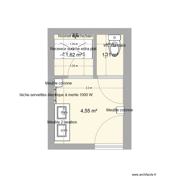 SALLE DE BAIN MAGHNIA. Plan de 0 pièce et 0 m2