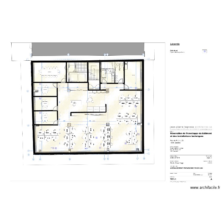 LHH - Rhône 23 - Nouveau plan. Plan de 9 pièces et 378 m2