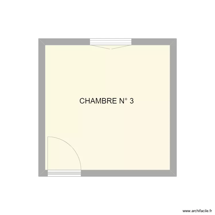 CHAMBRE 3 SCRAP. Plan de 1 et 9 m² CHAMBRE 3 SCRAP. Plan de 1 et 9 m²