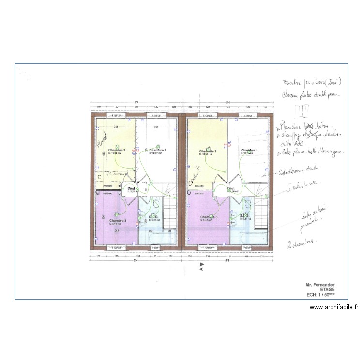 Fernandez Etage. Plan de 0 pièce et 0 m2