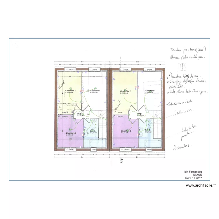 Fernandez Etage. Plan de 