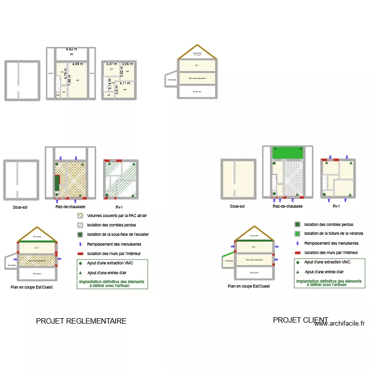 DUMORTIER. Plan de 65  et 824 m²