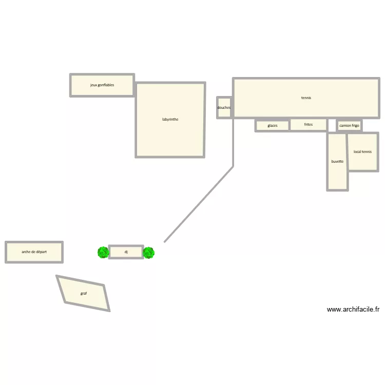 djeuns 7. Plan de 12  et 505 m²