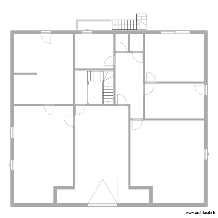 PODEVIN RDC B. Plan de 12 pièces et 209 m2