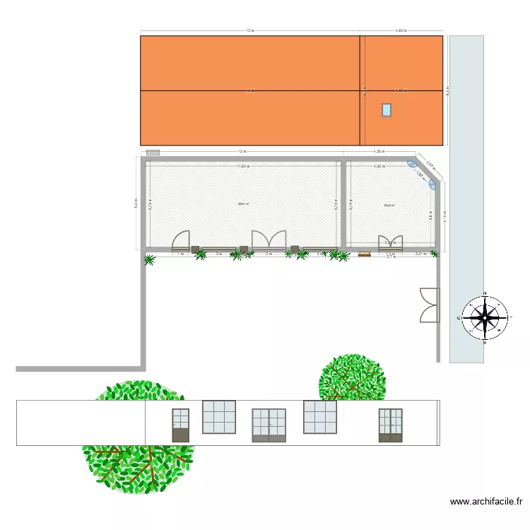 Chantier Marie Agnes. Plan de 2 pièces et 86 m² Chantier Marie Agnes. Plan de 2 pièces et 86 m²