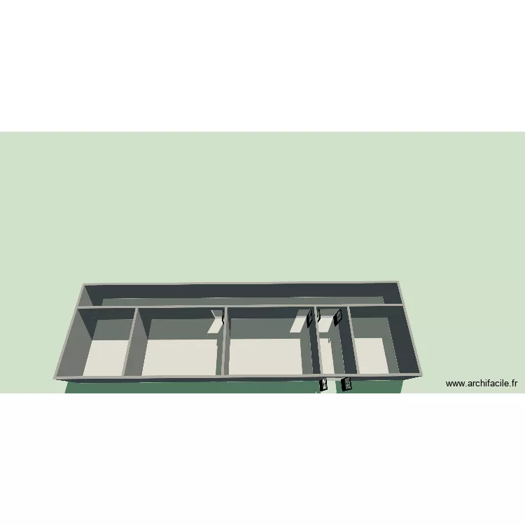 UTM Nord si&egrave;ge. Plan de 6  et 110 m²