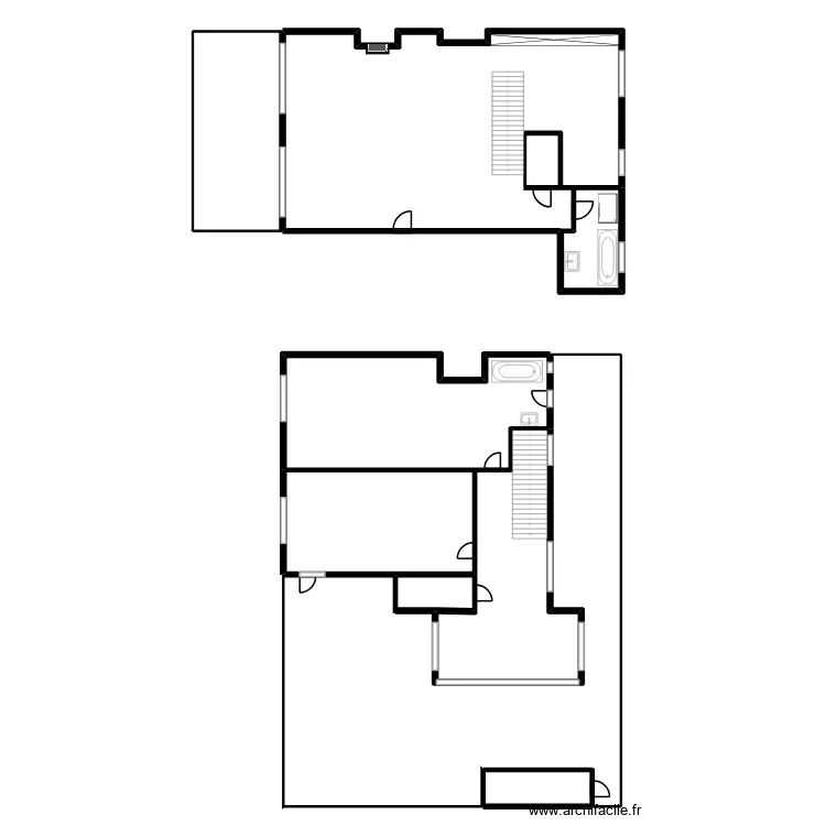 DUPLEX. Plan de 10 et 578 m² DUPLEX. Plan de 10 et 578 m²