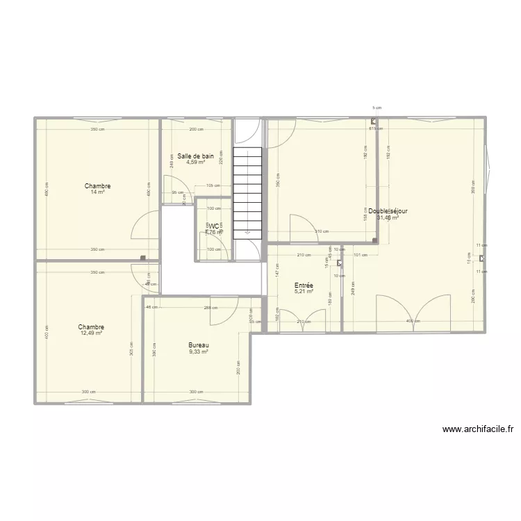 RdC actuel carine. Plan de 