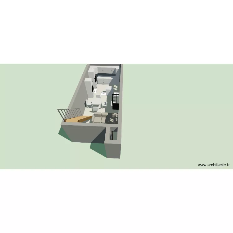 rdc. Plan de 2  et 30 m²