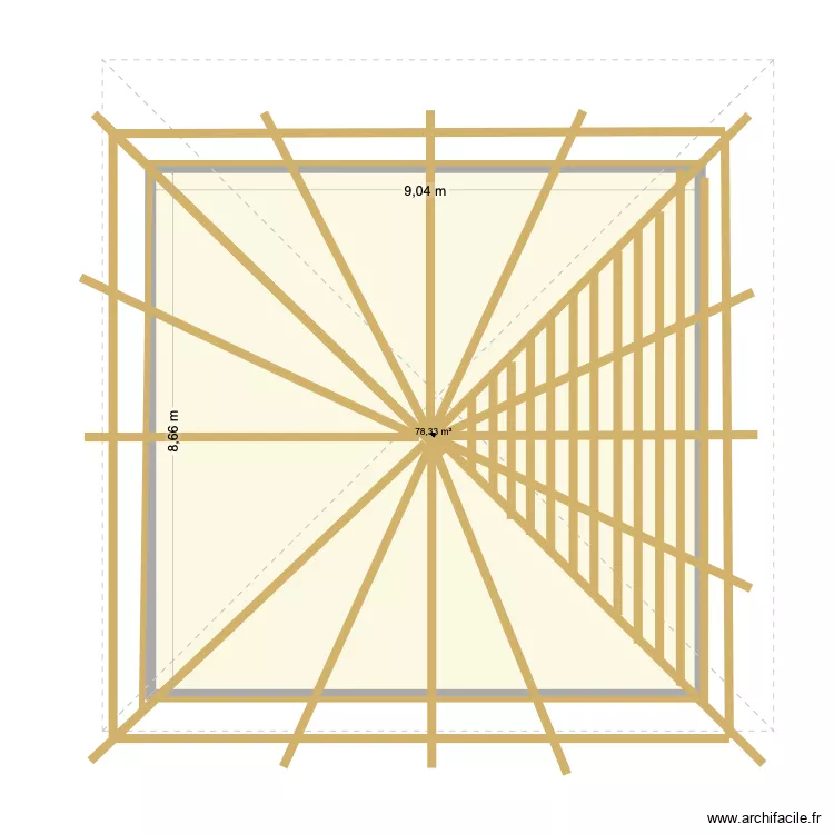 toit. Plan de toit. Plan de